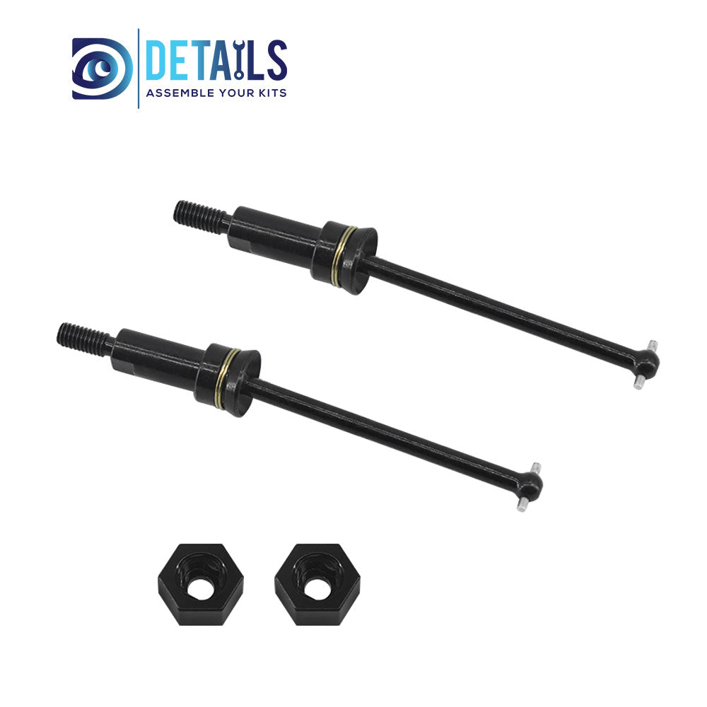 Metal Rear Drive Shaft CVD For ARRMA 1/18 GRANITE GROM Upgrade Parts 2pcs