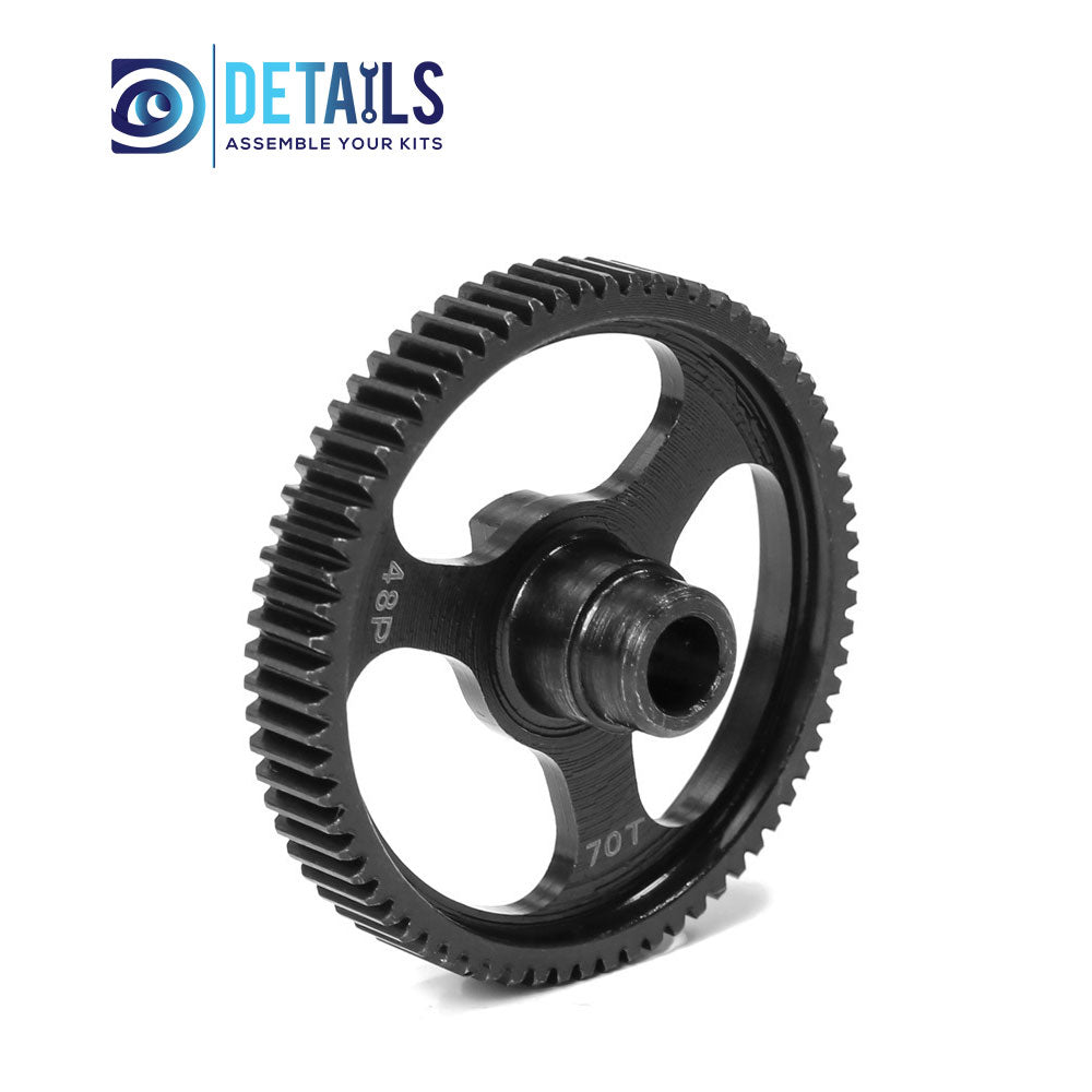 Steel Spur Gear 48DP 55T For Traxxas 1/10 Ford Bronco 4-TEC 2.0/3.0 Drift Ford Mustang 1pcs