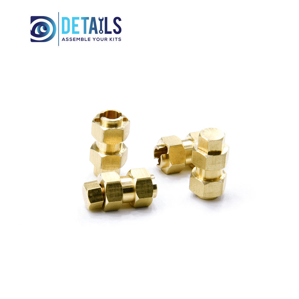 Brass 7.0mm Hex, Length 10mm 4pcs/set for TRX-4M 1/18 Car