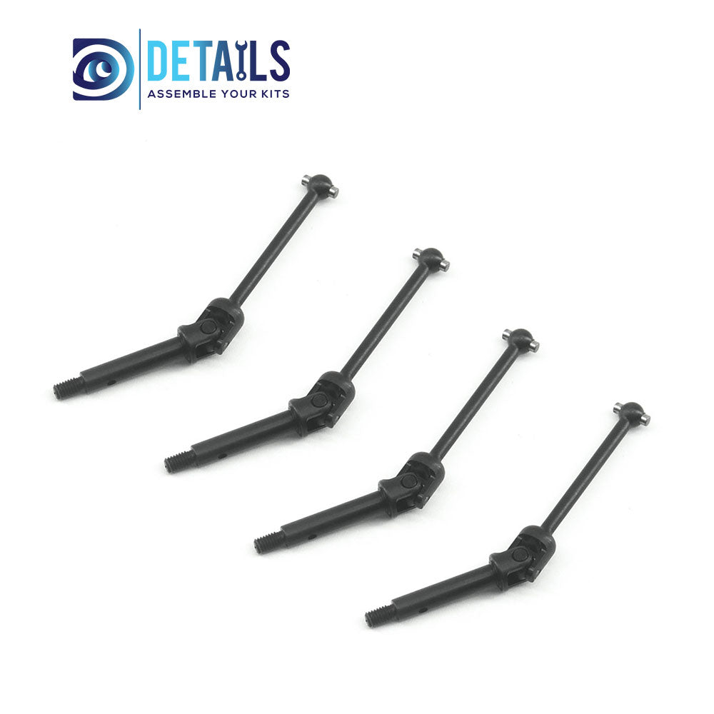 Steel Front And Rear Universal Driveshaft / CVD For Losi LMT MINI 1/18 4WD Solid Axle Monster 4pcs
