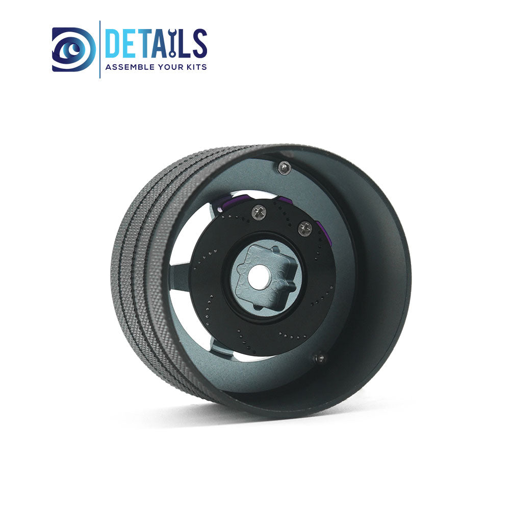 Aluminum RC Transmitter Steering Handwheel for Sanwa/ Futaba/NB4/ 7PX/X9 DTEL01038 Purple