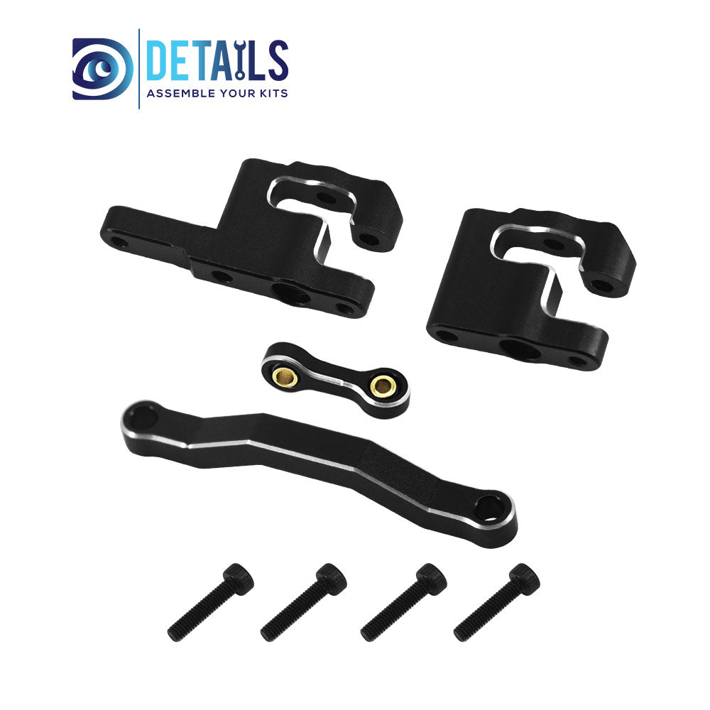 Aluminum Steering Set Steering&Rods Set For ARRMA 1/18 MOJAVE GRANITE GROM Upgrade Parts 4pcs