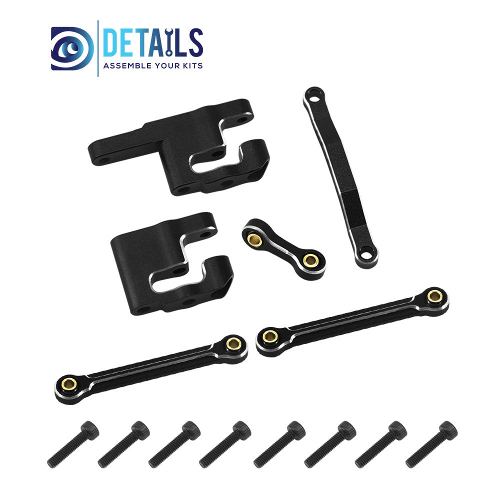 Aluminum Steering Set Steering&Rods Set For ARRMA 1/18 GRANITE GROM Upgrade Parts 6pcs