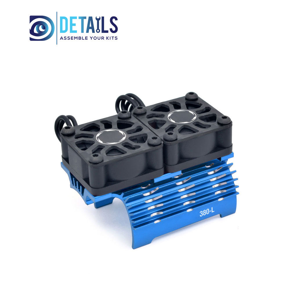 Hobby Details 28/29mm RC Car Twins Motor Cooling Fan with Heatsink 32000RPM(380-L)