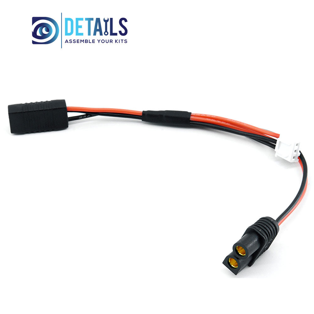 TRX3P Female #24Silicone Wire L=40MM+XH-3P Male #24 Silicone Wire L=50MM+SY60 Female(XT60) #24 Silicone Wire L=110MM