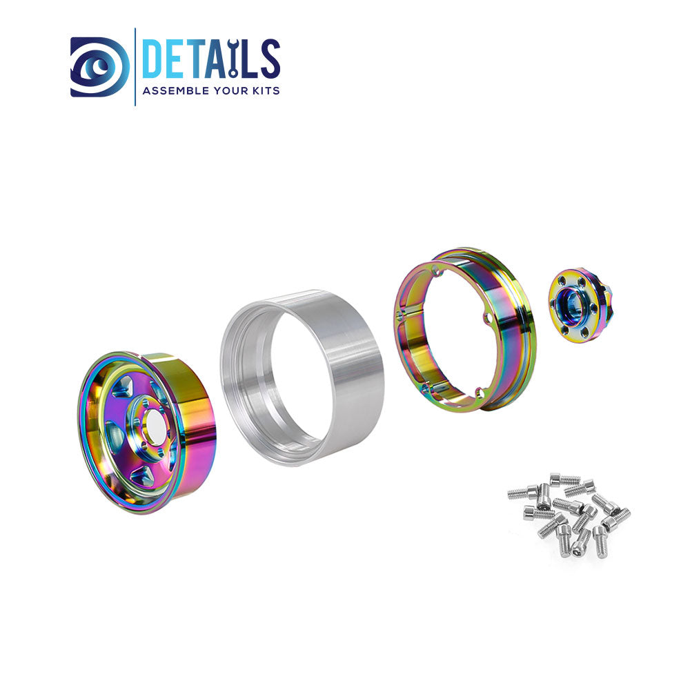 Hobby Details Aluminum 1.9" Wheel Rim for 1/10 RC Crawler SCX10 Pro TRX4 VS4-10 Gen8 TRX6 CAPRA Dazzling colour 4pcs/set
