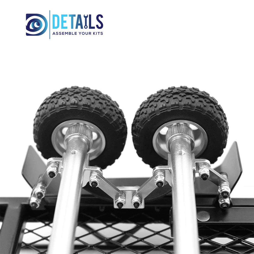 Hobby Details Aluminum Mini Trailer for 1/18 cars 34x19x7cm