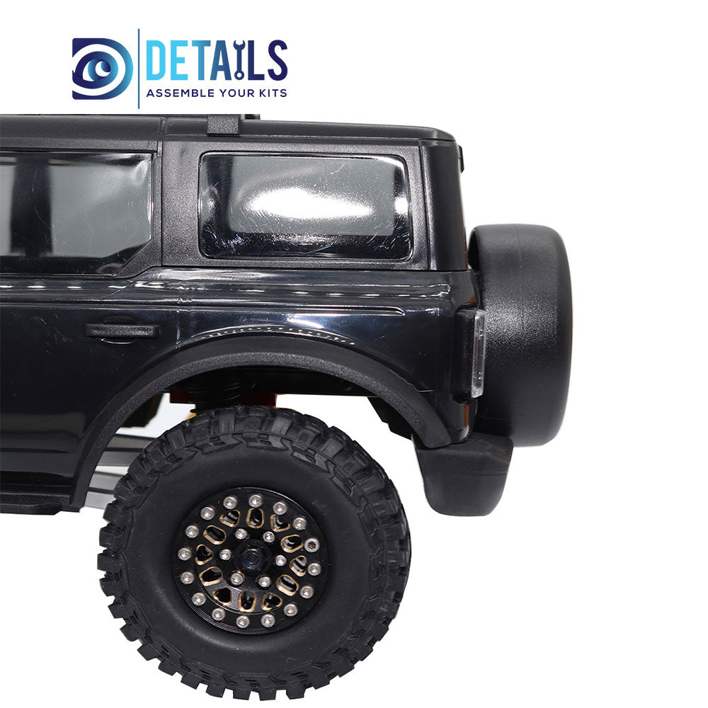 1.0'' Brass Flower Beadlock Wheel Rim set for 1/18 or 1/24 cars Fit for TRX4M/SCX24/FCX24/Enduro24