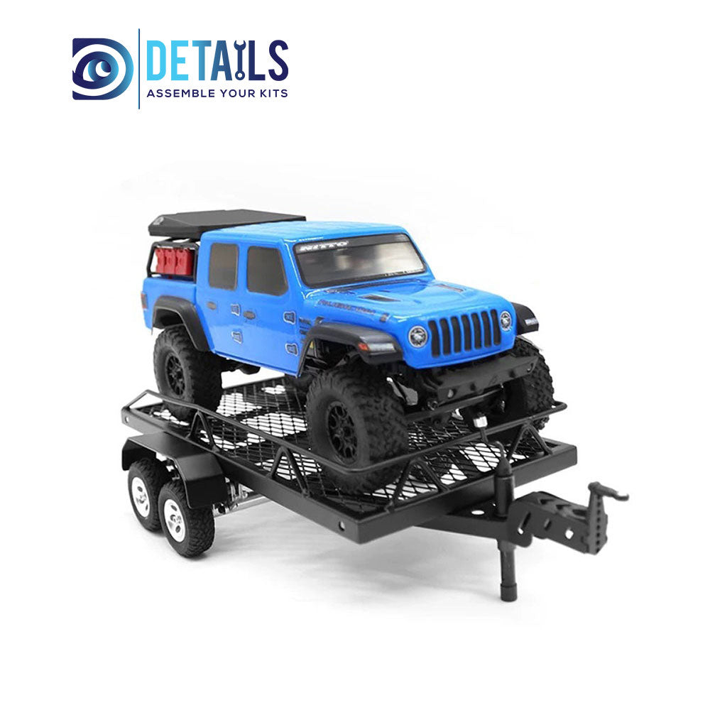 Hobby Details Aluminum Mini Trailer for 1/24 cars 31x17x6.5cm