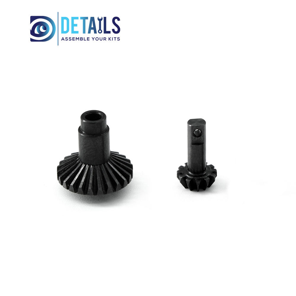 24T/12T Steel Alloy Helical Front&Rear Axles Gear Kit for 1/18 TRX-4M 2pcs/set