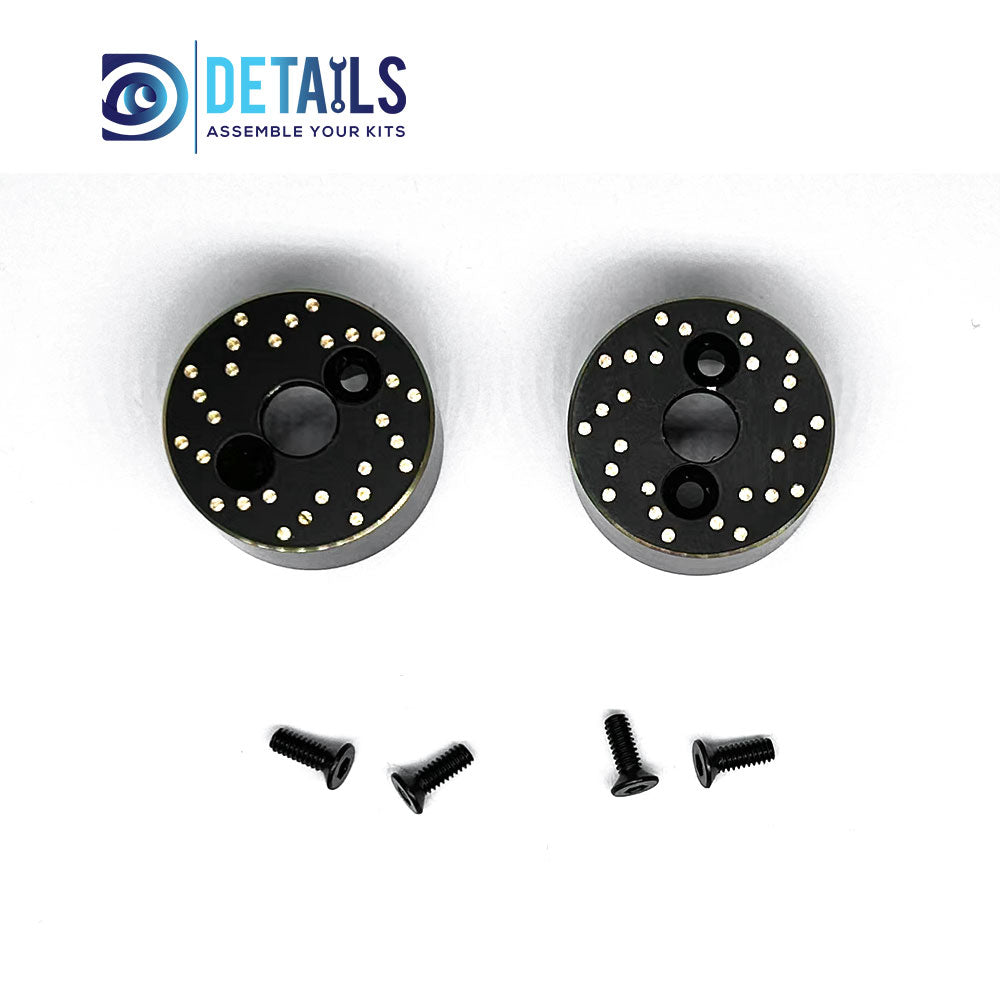 Brass Rear Axle Counterweight Black-Gold color for TRX-4M 1/18 Car 2pcs/set