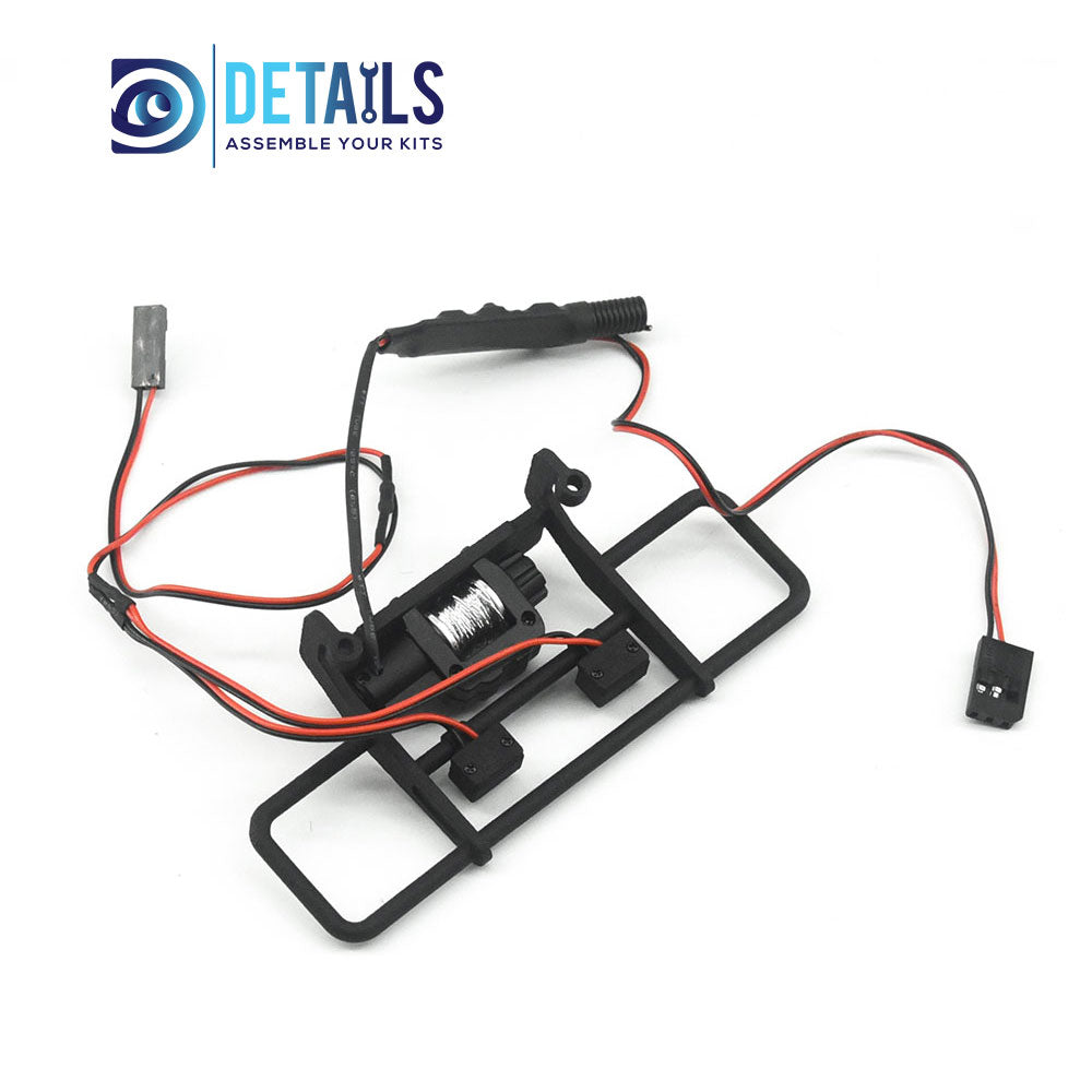 3D printing Front Bumper with Winch and Remote Controller for TRX4M 1/18 Ford F150 Chevrolet K10