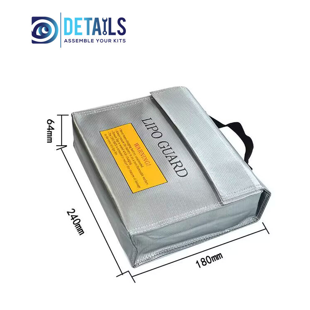 Fireproof Explosionproof Lipo Battery Safe Bag 240*65*180mm