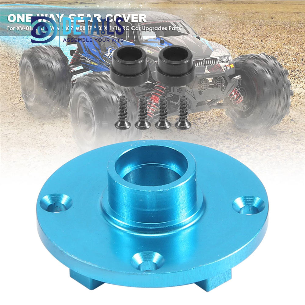 Aluminum One-Way Differential Gear Cover for Tamiya XV01 TA06 M07 M08 TRF201X 1/10 RC Car Upgrades Parts