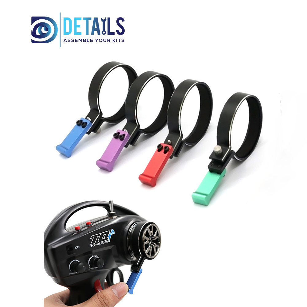 Metal RC Transmitter Steering Wheel Trigger Adapter Kit for SCX10 TRX4 TRX6&more