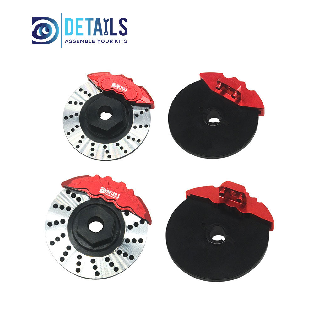 Aluminum Disc Brake Set For TRAXXAS 1/10 4-TEC Drift Ford Mustang 4pcs