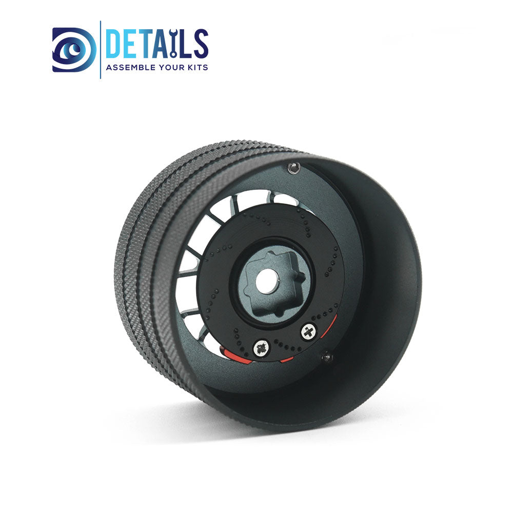 Aluminum RC Transmitter Steering Handwheel for Sanwa/ Futaba/NB4/ 7PX/X9 DTEL01037Blue