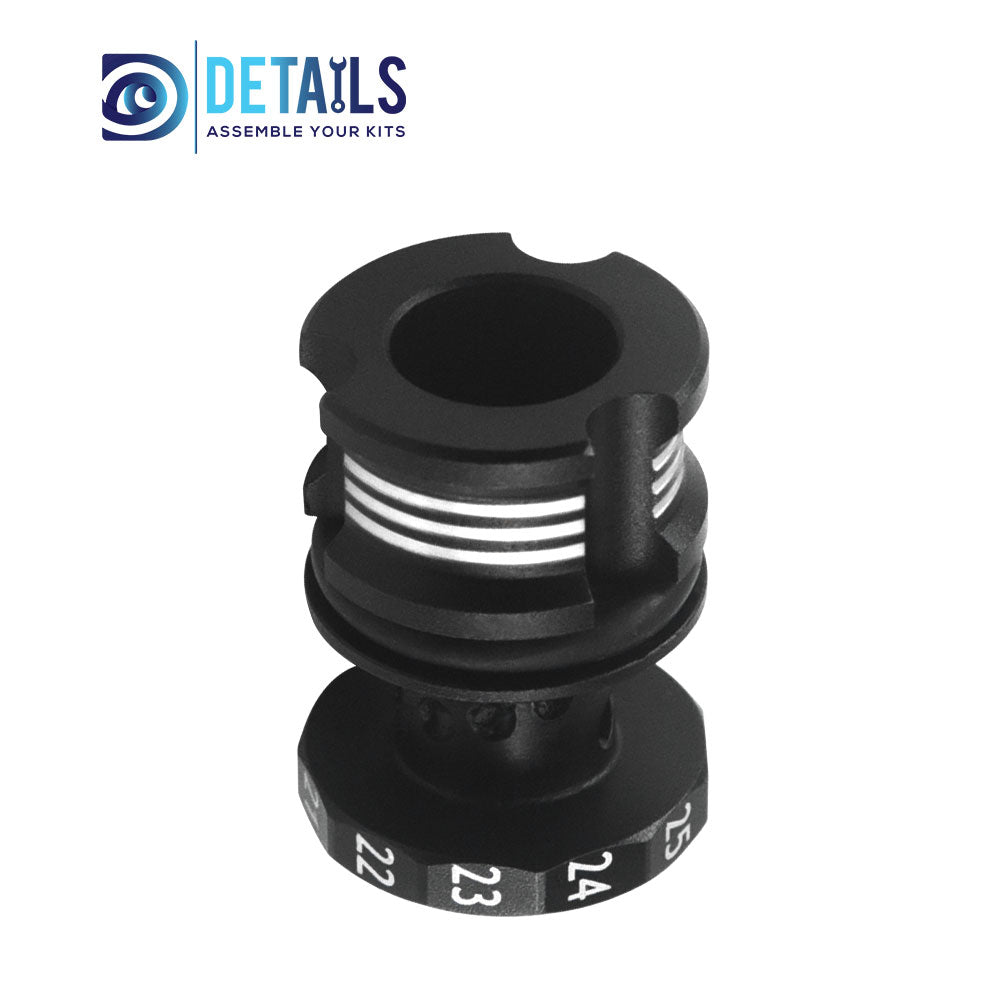 Hobby Details Adjustable Ride Height Gauge 20-30mm A:Black silver B:Black gold