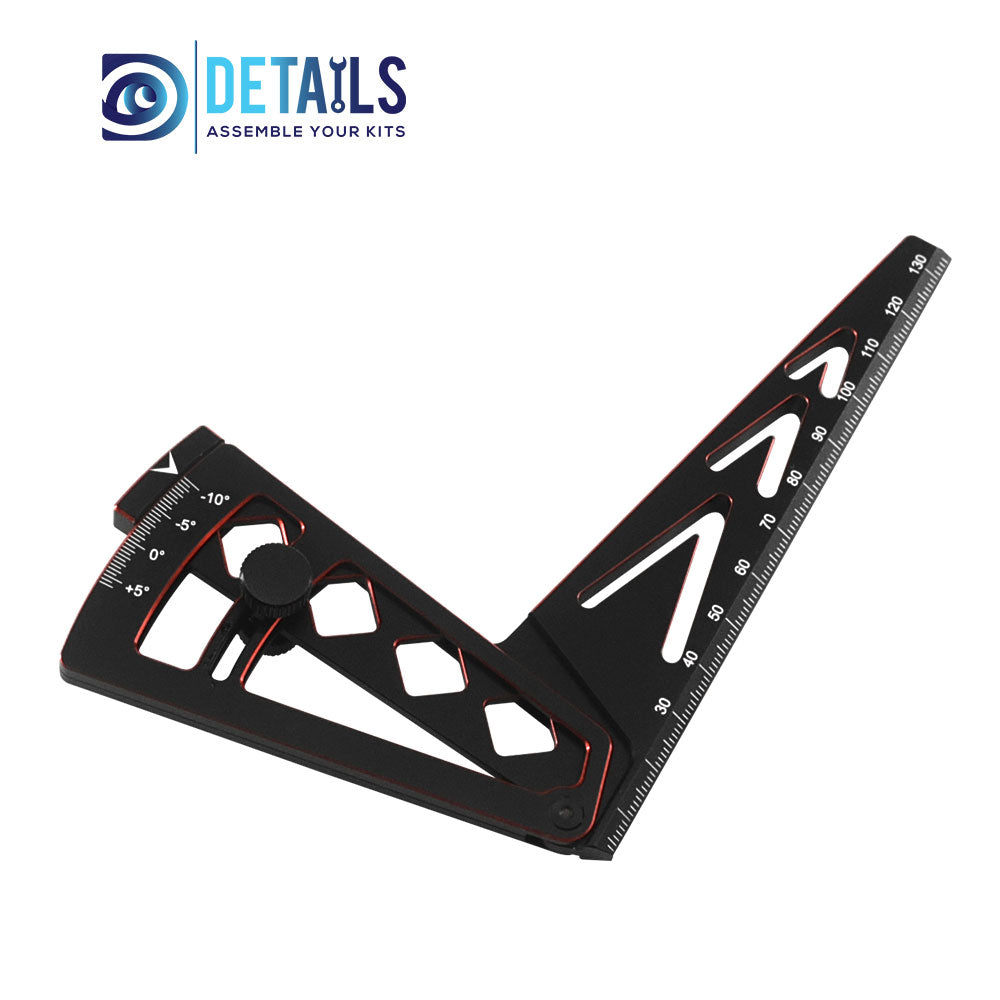 Hobby Details Quality Double Color Ride Height Gauge Rule for RC Car 18X10X2 cm A: Black Gold B: Black Red