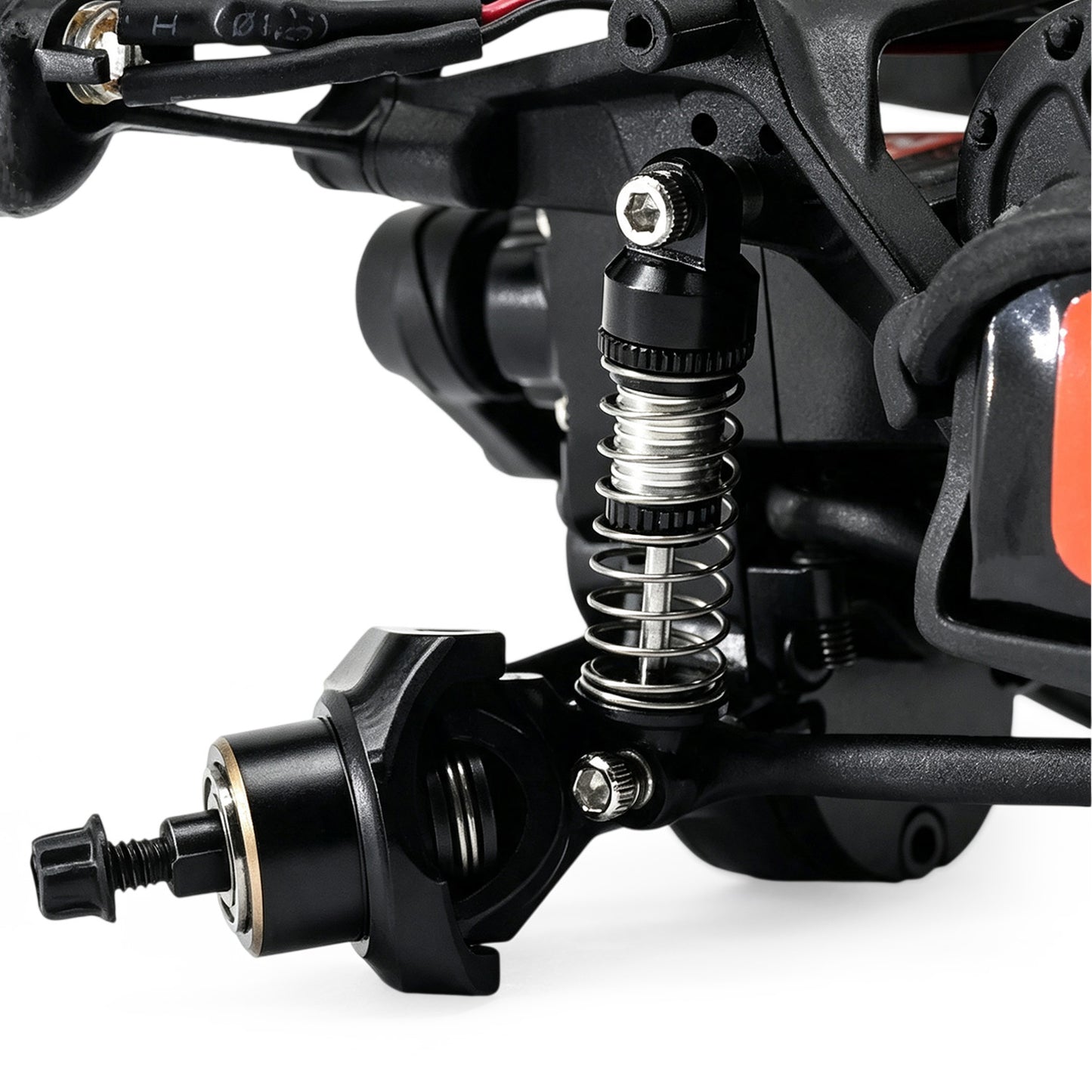HobbyDetails Aluminum 21.5mm Oil-Filled Adjustable Shocks for Axial SCX30 RC Crawler