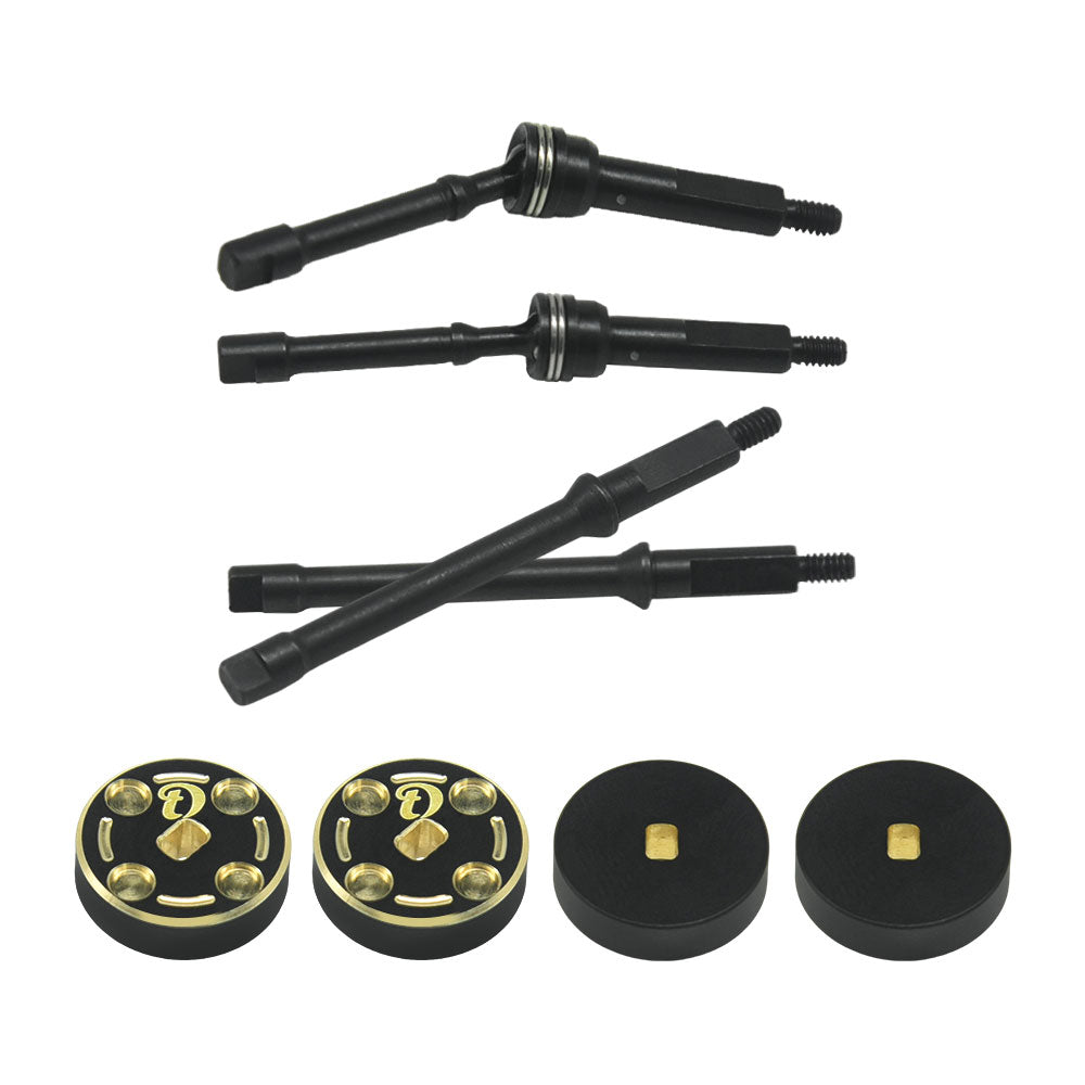 Hobby Details 1144 Steel Hardening +4mm CVD with Brass +4mm Weight 4pcs/set for SCX30 Cars Upgrade Parts 8pcs/set