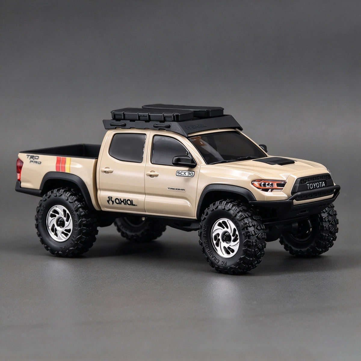 HobbyDetails 0.7" 14X35mm Tire & Wheel for SCX30 Cars, Tacoma Bronze Cars, 4pcs/set