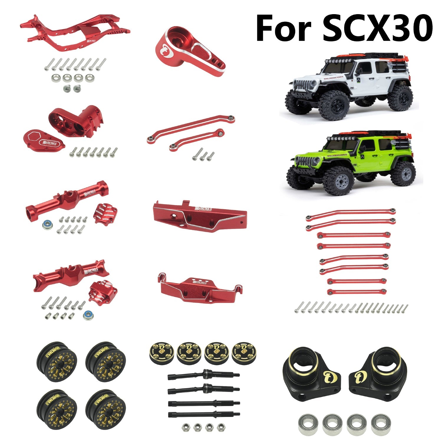 Axial SCX30 Upgrading Parts