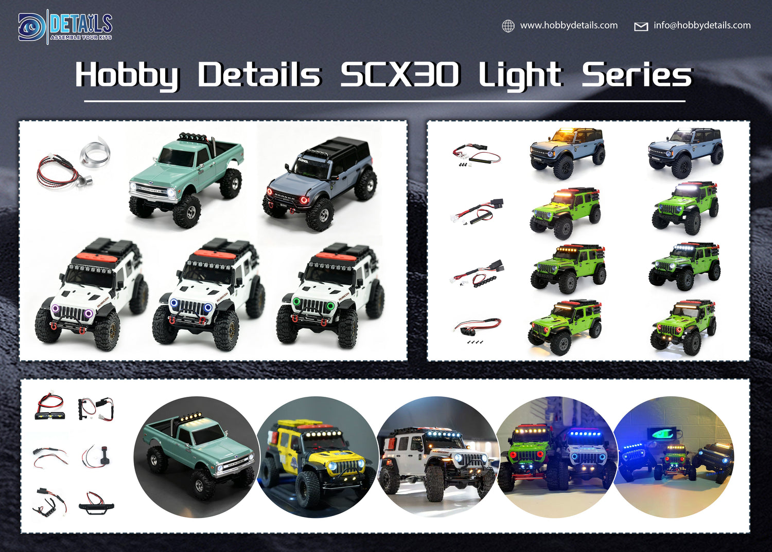 Hobbydetails SCX30 Light Series