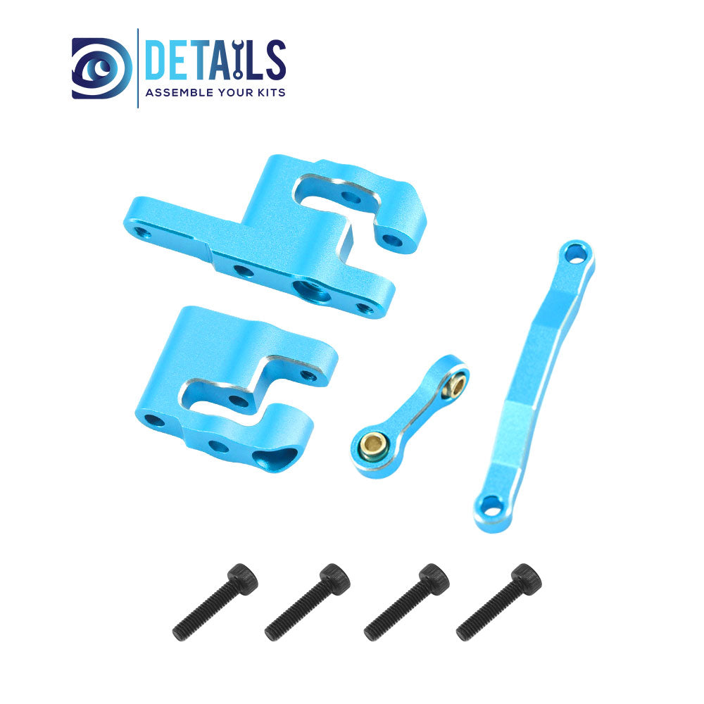 Aluminum Steering Set Steering&Rods Set For ARRMA 1/18 MOJAVE GRANITE GROM Upgrade Parts 4pcs