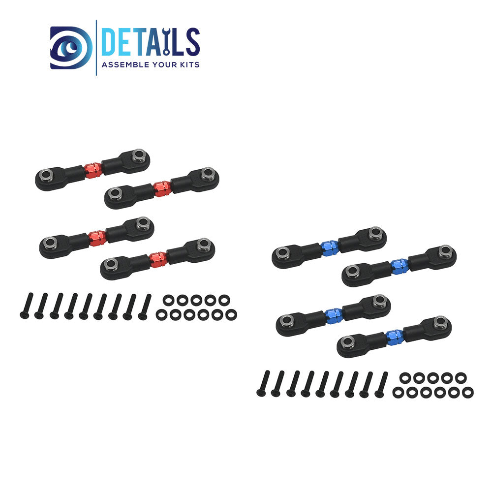 Aluminum Turnbuckle For TRAXXAS 1/10 4-TEC Drift Ford Mustang 4pcs