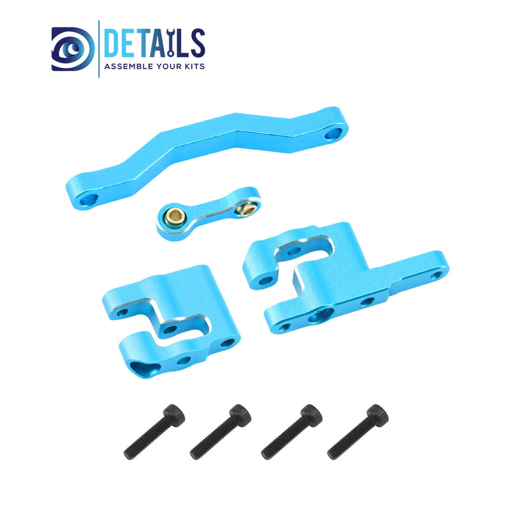 Aluminum Steering Set Steering&Rods Set For ARRMA 1/18 MOJAVE GRANITE GROM Upgrade Parts 4pcs