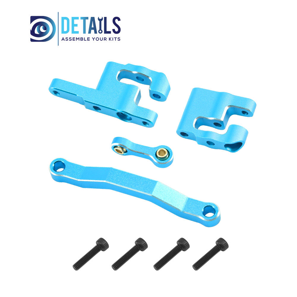 Aluminum Steering Set Steering&Rods Set For ARRMA 1/18 MOJAVE GRANITE GROM Upgrade Parts 4pcs