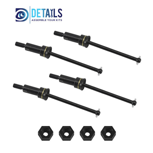 Metal Front&Rear Drive Shaft CVD For ARRMA 1/18 GRANITE GROM  Upgrade Parts 4pcs