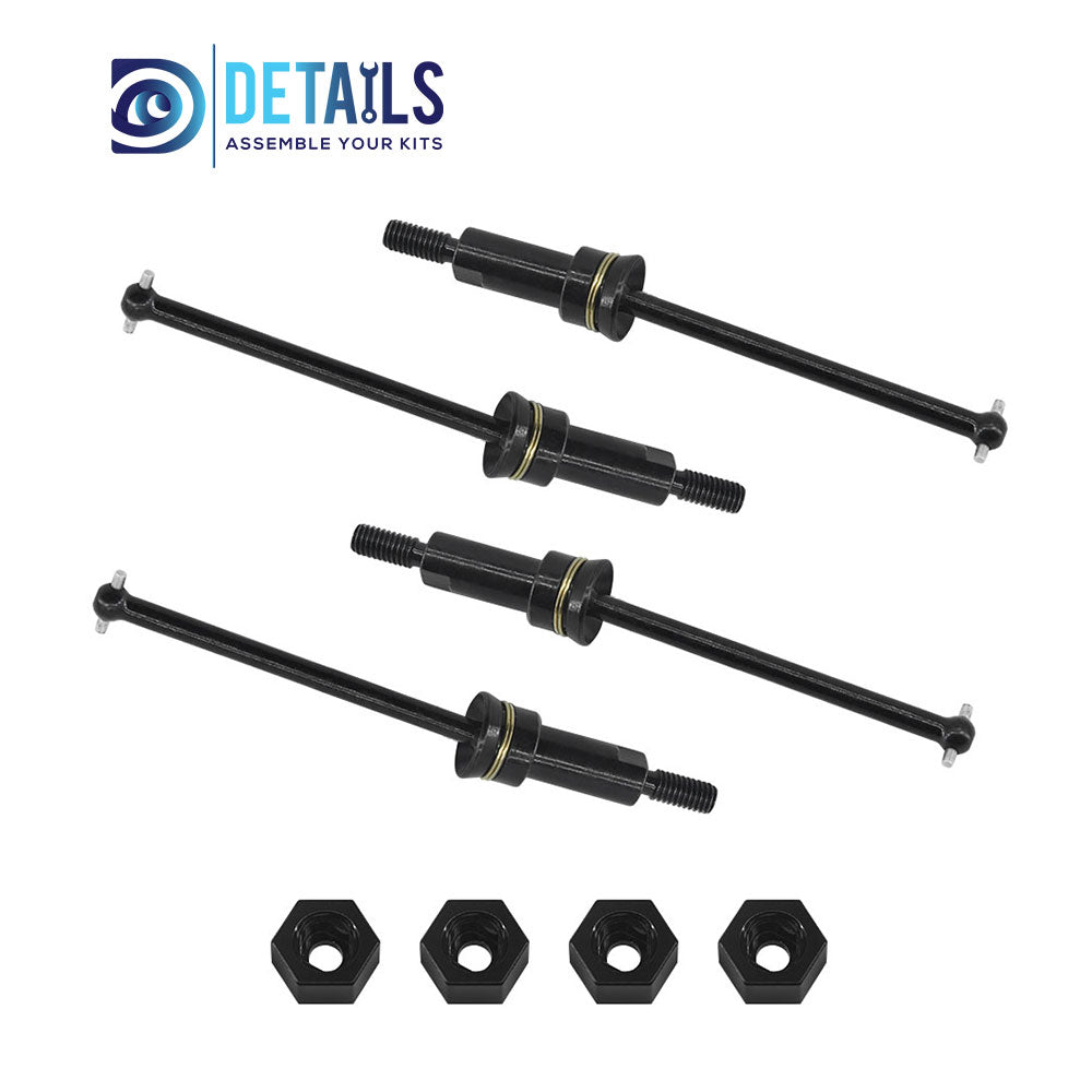 Metal Front&Rear Drive Shaft CVD For ARRMA 1/18 GRANITE GROM  Upgrade Parts 4pcs