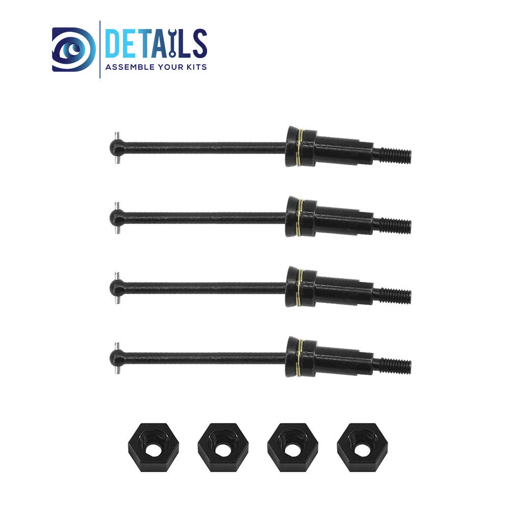 Metal Front&Rear Drive Shaft CVD For ARRMA 1/18 GRANITE GROM  Upgrade Parts 4pcs