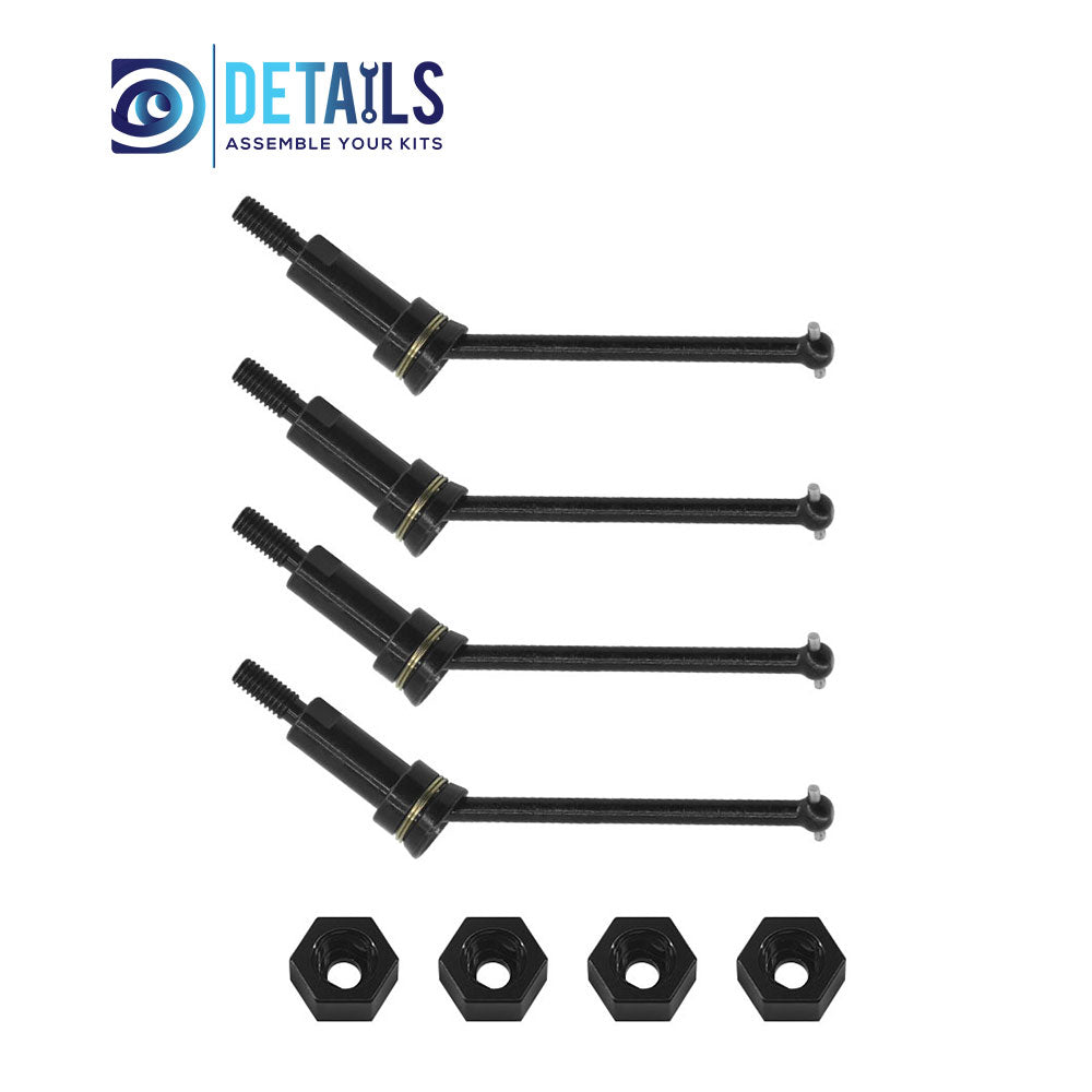 Metal Front&Rear Drive Shaft CVD For ARRMA 1/18 GRANITE GROM  Upgrade Parts 4pcs