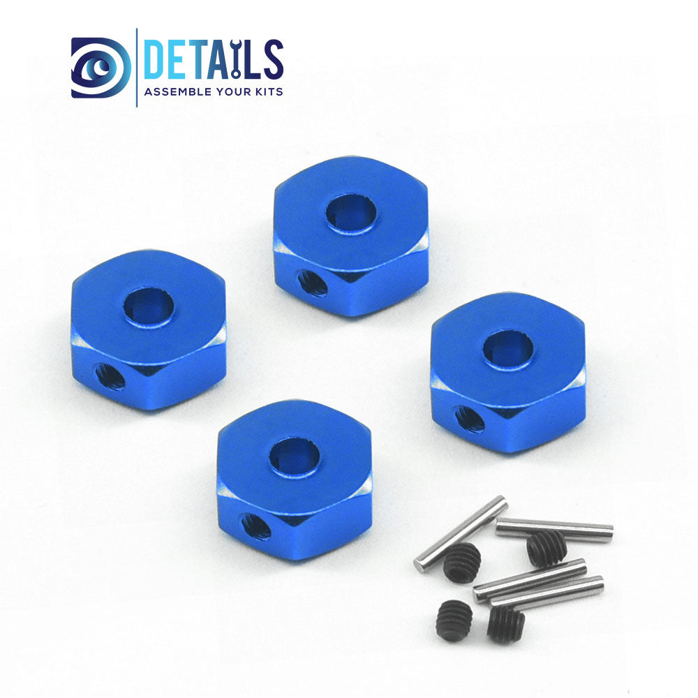Aluminum 12X5mm Wheel Hex For Losi LMT MINI 1/18 4WD Solid Axle Monster