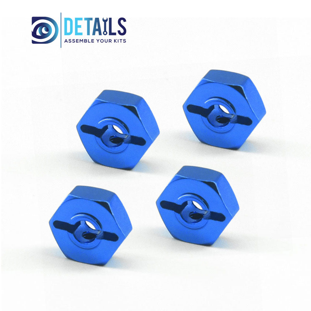 Aluminum 12X5mm Wheel Hex For Losi LMT MINI 1/18 4WD Solid Axle Monster