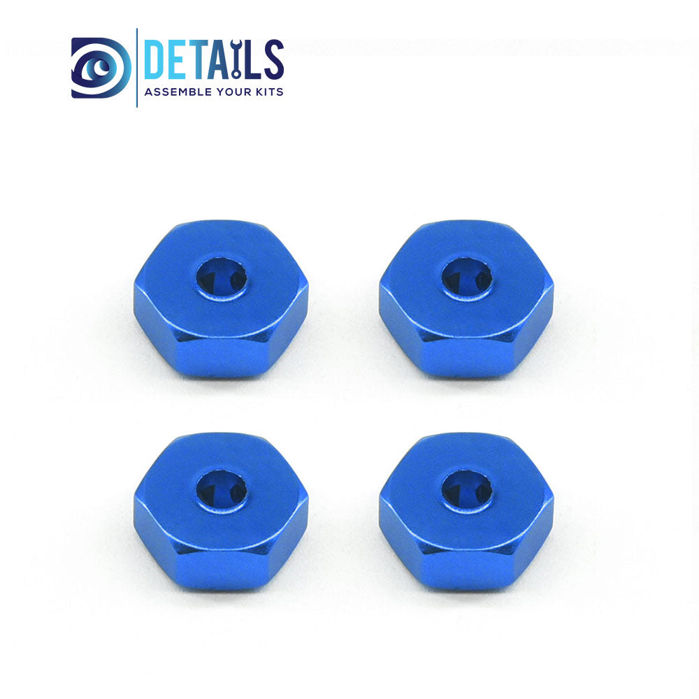 Aluminum 12X5mm Wheel Hex For Losi LMT MINI 1/18 4WD Solid Axle Monster