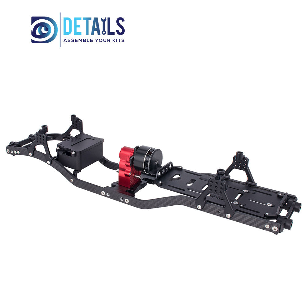Hobby Details Aluminum CNC Vertical Gear Box High Performance Gearbox for 1/10 RC Crawler Car Upgrade Parts A:Black B:Red C:Titanium