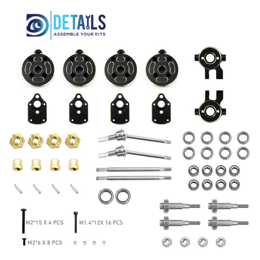 Brass TRX4M Portal Front Rear for 1/18 RC Crawler Car