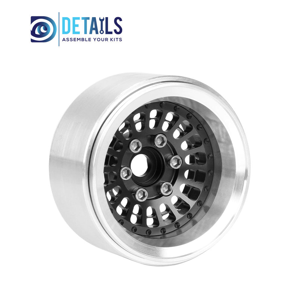 Offset -10mm Aluminum 1.9" Beadlock Wheel Rim for 1/10 RC Crawler SCX10 Pro TRX4 VS4-10 Gen8 TRX6 CAPRA 4pcs/set C