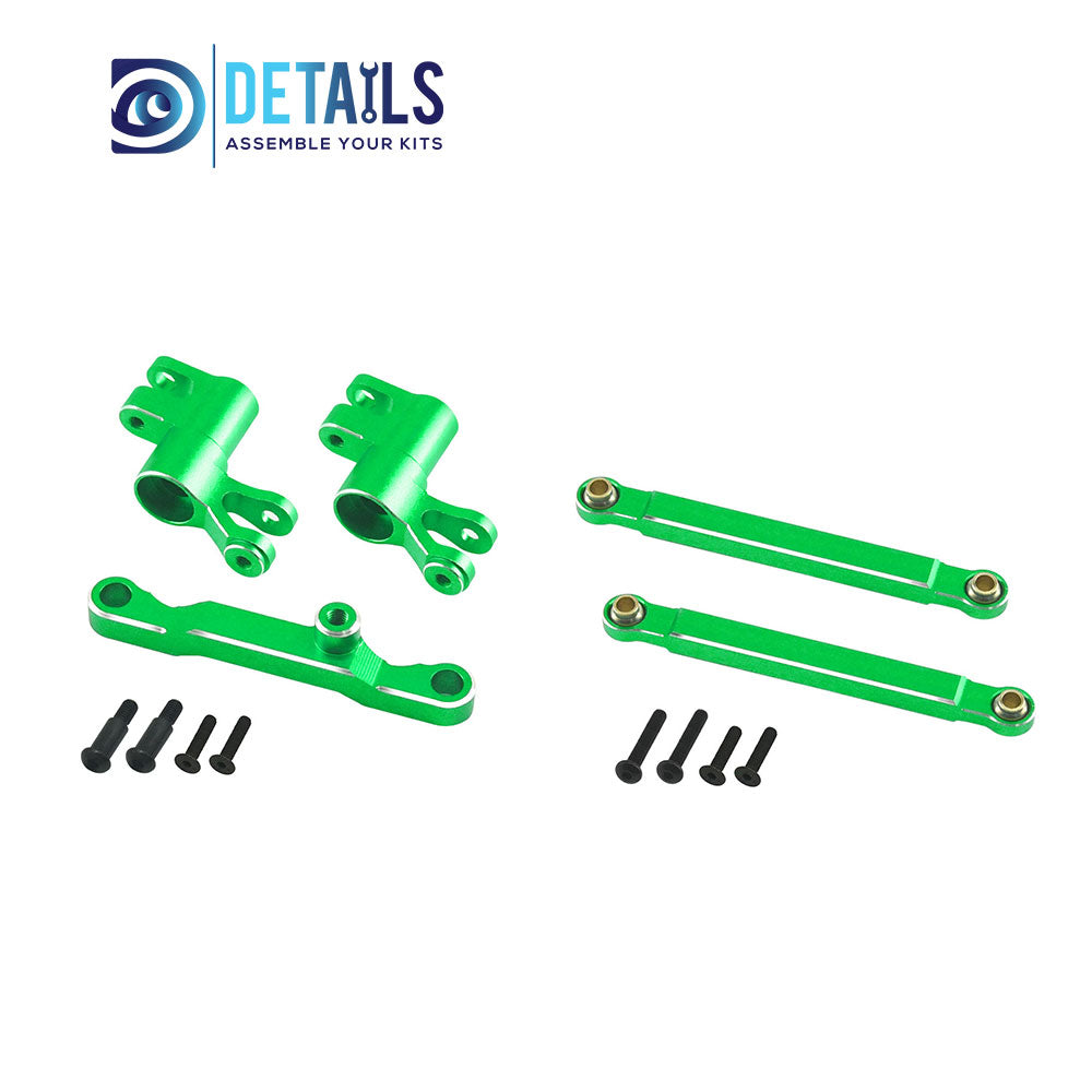 Hobby Details 7075 Aluminum Steering Set For  For TRX MINI MAXX BL-2s 4WD Brushless Monster Truck 107154-1 Upgrade Parts