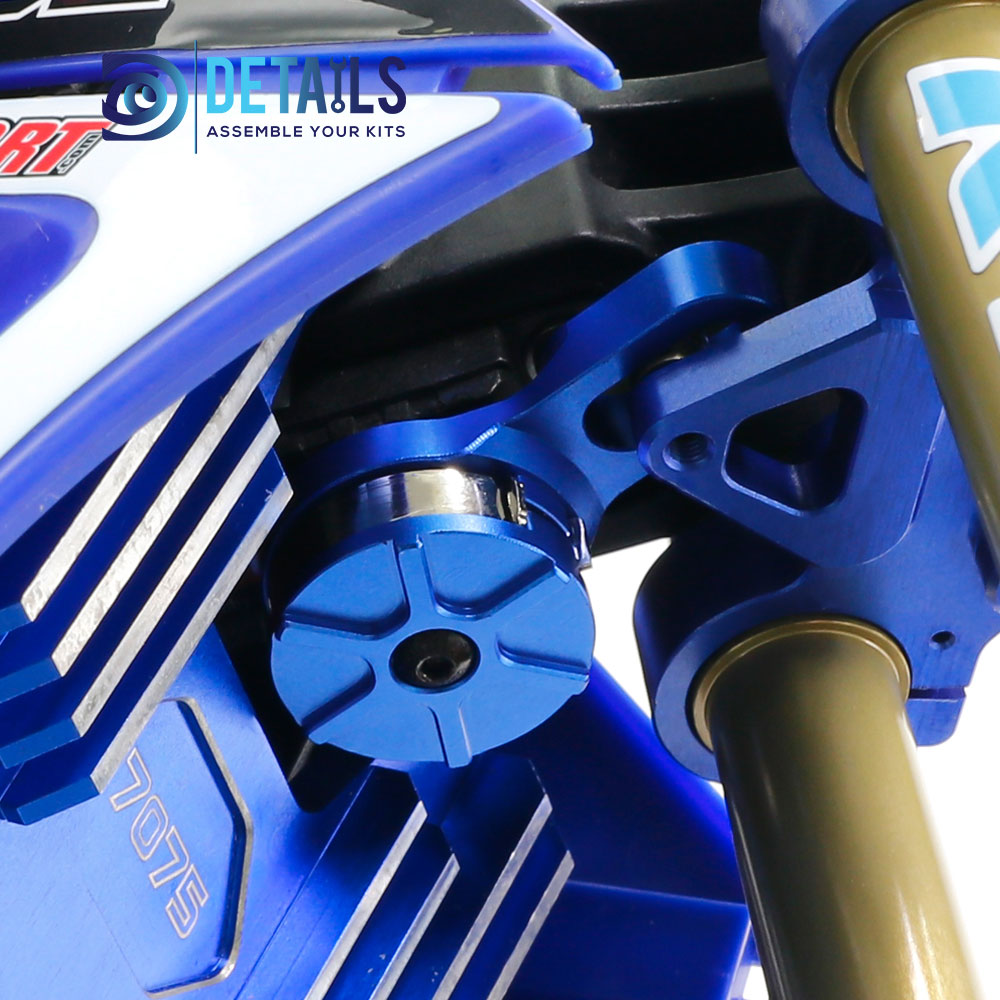 Hobby Details 7075 Aluminum  servo arm Set for LOSI 1/4 Promoto MX Motorcycle A:Red B:Black C:Blue D:Green