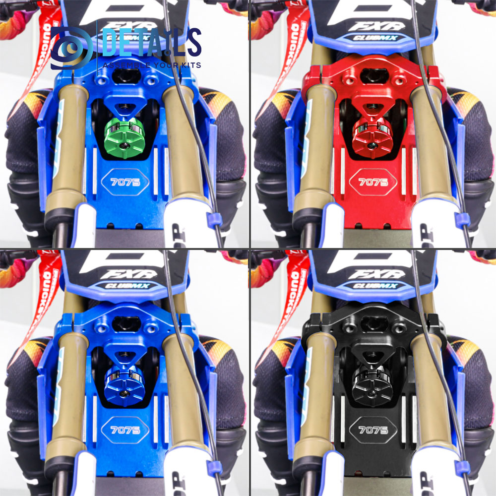 Hobby Details 7075 Aluminum  servo arm Set for LOSI 1/4 Promoto MX Motorcycle A:Red B:Black C:Blue D:Green