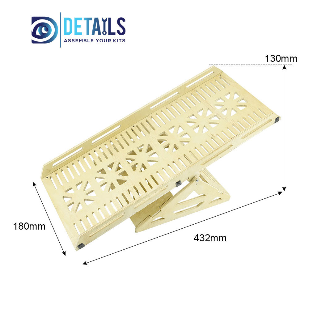 High Density RC  Crawler Wood Board Tracks 5 layers Hardened Thickness C Style