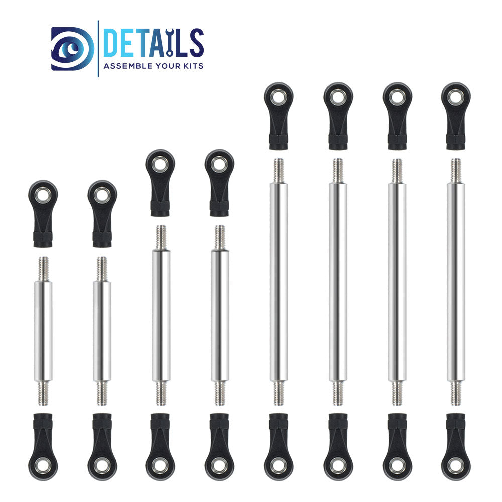 Stainless Steel Straight Rods for TRX-4M 1/18 Car 8pcs/set