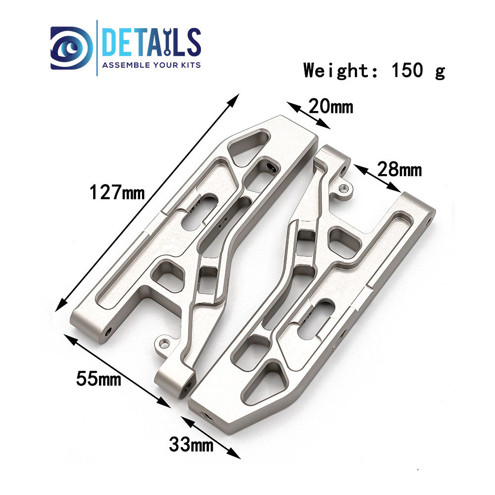 Aluminum Front Lower Suspension Arms for Team Corally Kronos XP 6S XTR 1/8 RC Car Upgrades Parts
