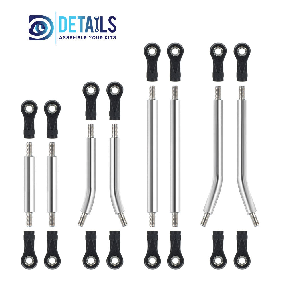 Stainless Steel Curved Rods for TRX-4M 1/18 Car 8pcs/set