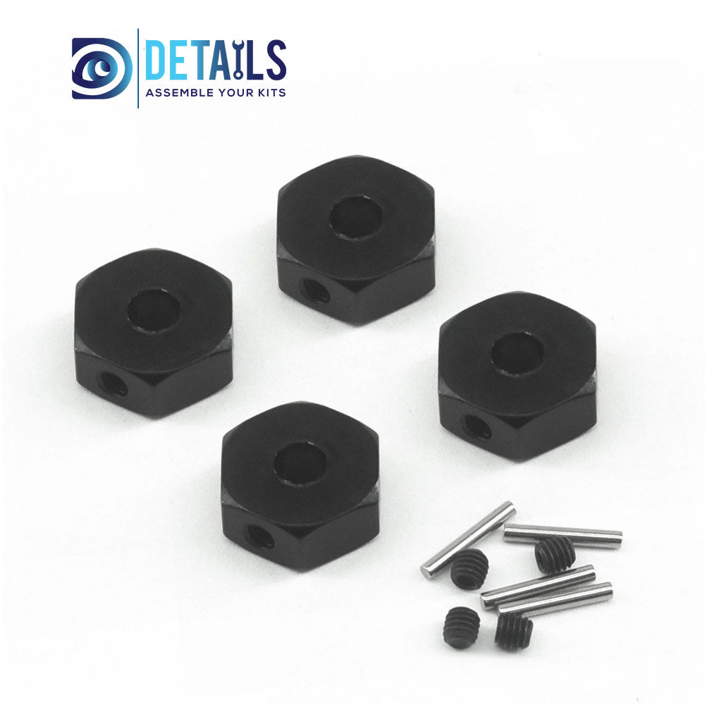 Aluminum 12X5mm Wheel Hex For Losi LMT MINI 1/18 4WD Solid Axle Monster